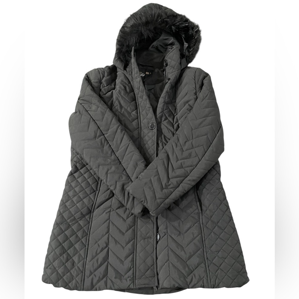 Big Chill Black Women's Puffer Jacket - Bubble Puffer Size Medium